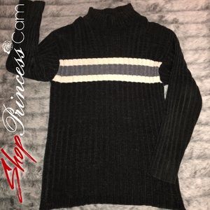 Men’s Zen Charcoal Mock Neck Sweater Sz XL